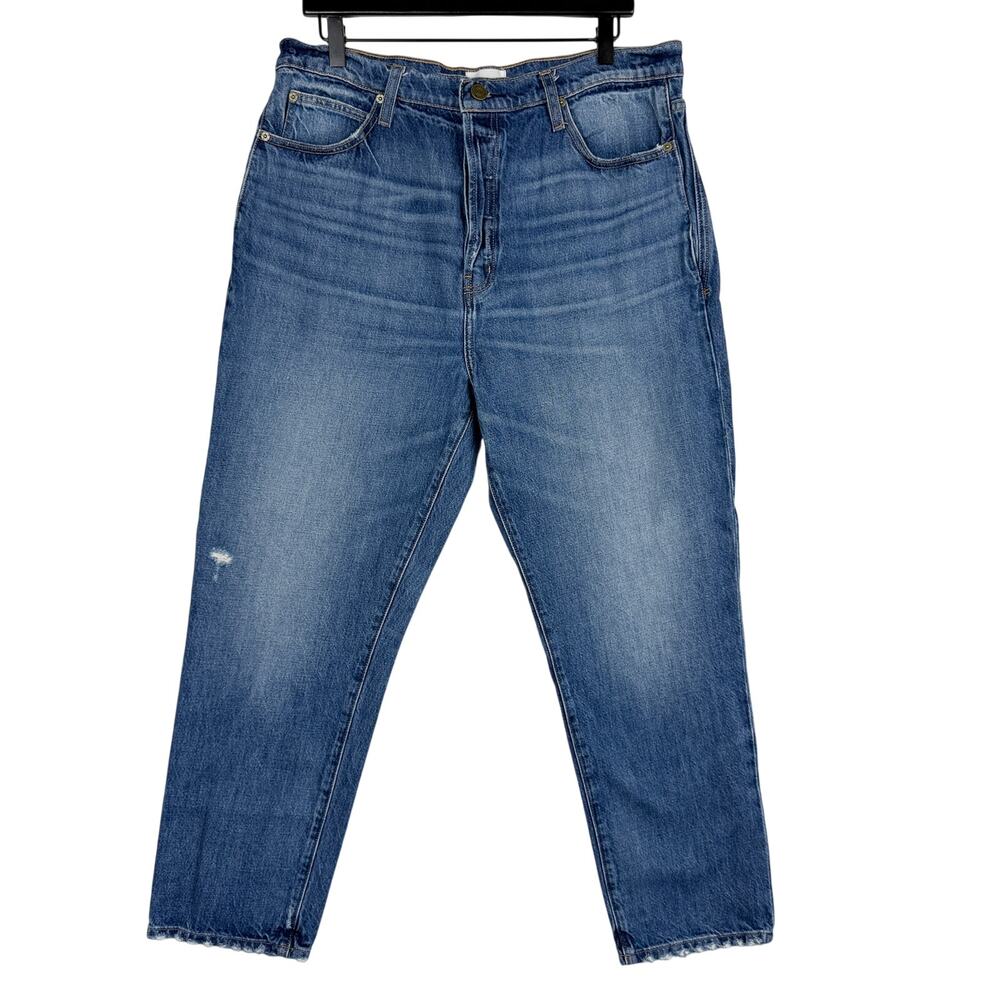 FRAME Womens Le Mec Jean High Rise Ankle Blue in Malibu - 31